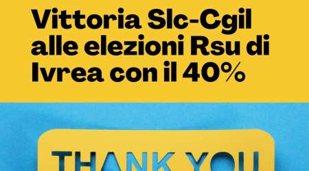 RSU Vodafone, vittoria: SLC CGIL vince a Ivrea con il 40%