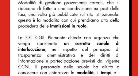 Procedura immissioni in ruolo 2025: nessuna reale informativa da parte dell’Ufficio Scolastico Regionale