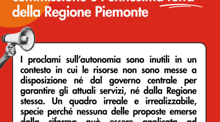 “Autonomia squattrinata”: l’approvazione della settima commissione è l’ennesima fuffa della Regione Piemonte